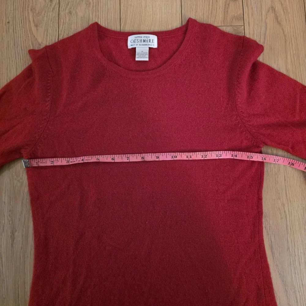 Vintage Sutton Studio Red Cashmere Sweater- M